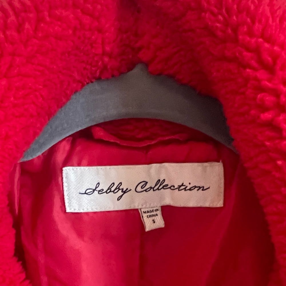 Red teddy jacket - Picture 2 of 3